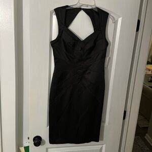 Jessica Simpson Black satin bodycon dress